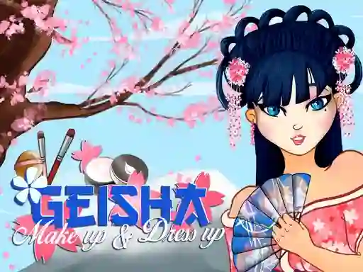 Гульня Geisha make up and dress up онлайн