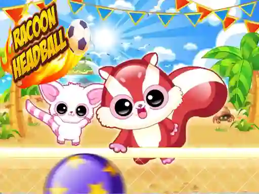 Гульня Racoon Headball онлайн