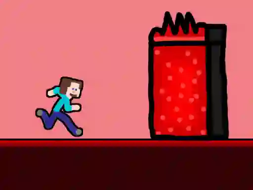 Гульня Steveman Lava World онлайн