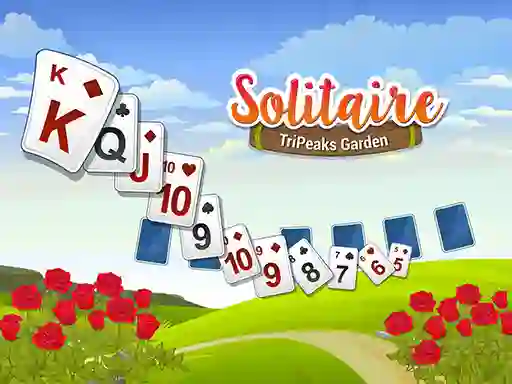 Гульня Solitaire TriPeaks Garden онлайн