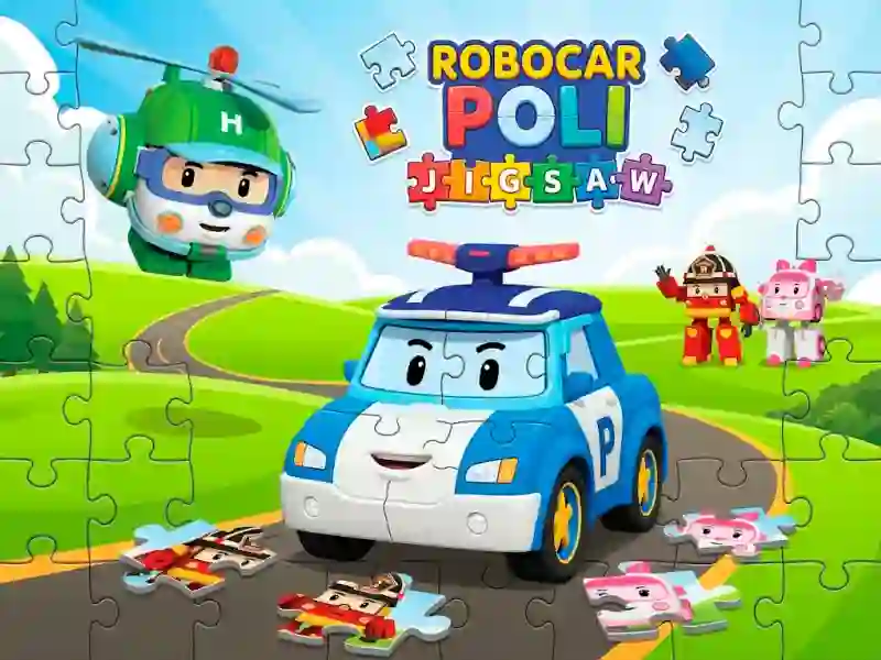Гульня Robocar Poli Jigsaw онлайн