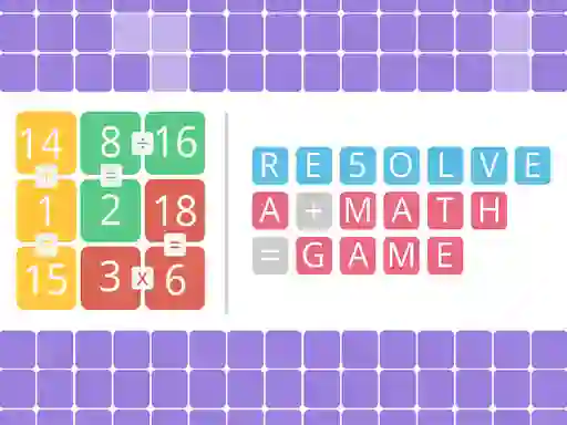 Гульня Resolve a math game онлайн
