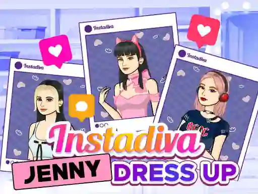 Гульня Instadiva Jenny Dress Up онлайн