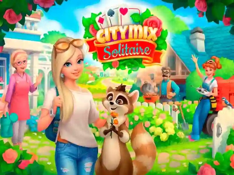Гульня City Mix Solitaire онлайн