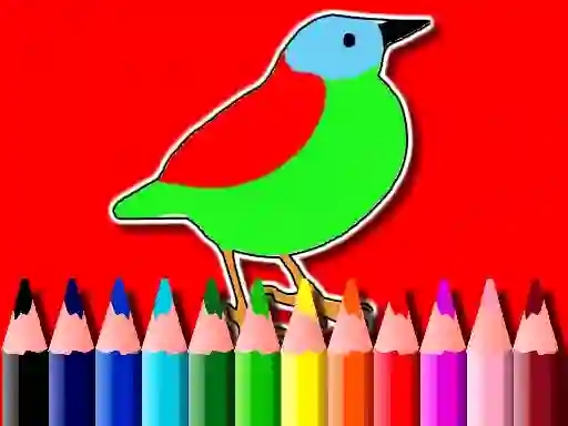 Гульня Back To School: Birds Coloring Book онлайн