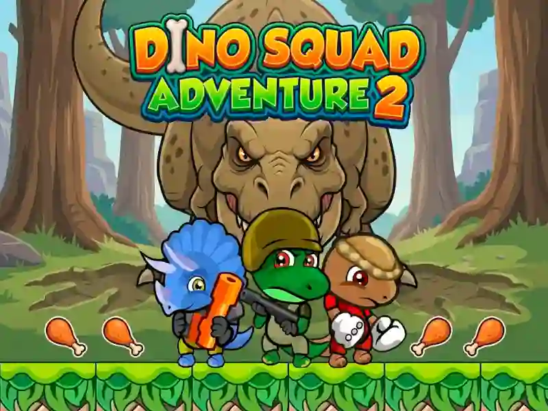 Гульня Dino Squad Adventure 2 онлайн