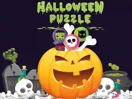 Гульня Halloween Puzzle онлайн