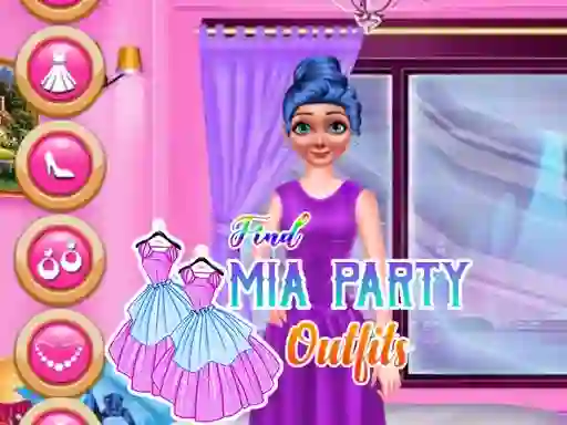 Гульня Find Mia Party Outfits онлайн