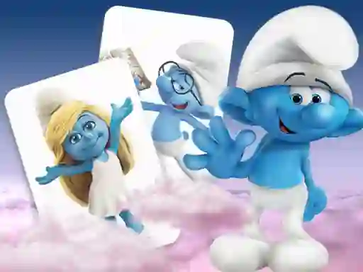 Гульня Smurfs memory card Match онлайн