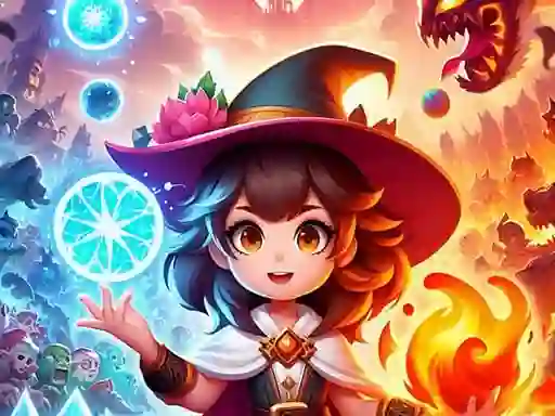 Гульня Mage Adventure: Mighty Raid онлайн