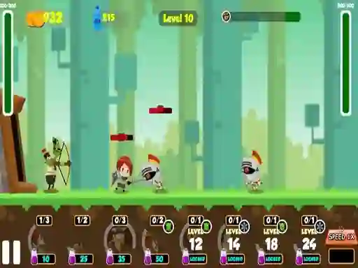 Гульня Battle of Heroes онлайн