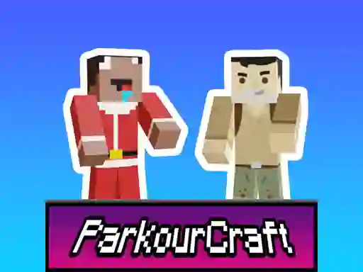 Гульня Parkour Craft Noob Steve онлайн