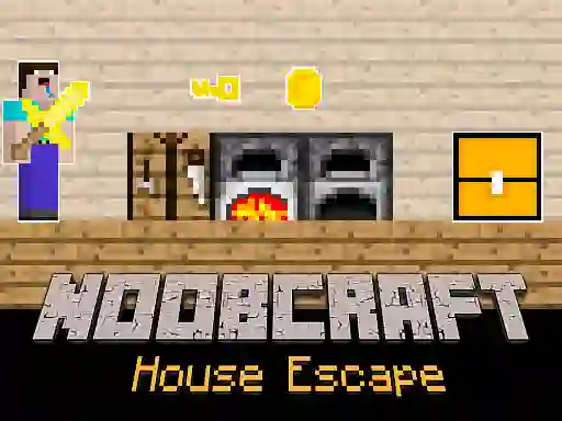 Гульня Noobcraft House Escape онлайн