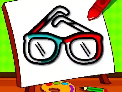 Гульня Easy Kids Coloring Glasses онлайн