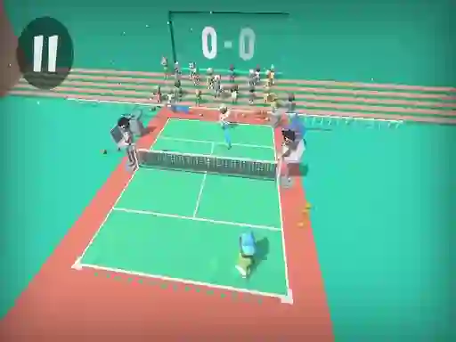 Гульня Funny swipe Tennis онлайн