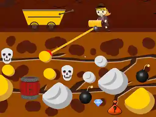 Гульня Lady Gold Miner онлайн