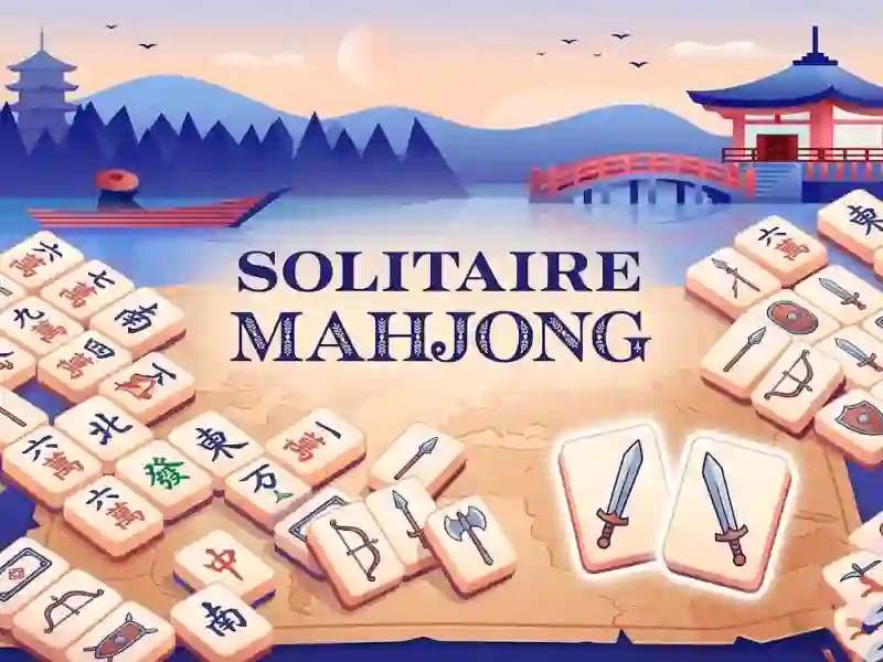 Гульня Solitaire Mahjong онлайн