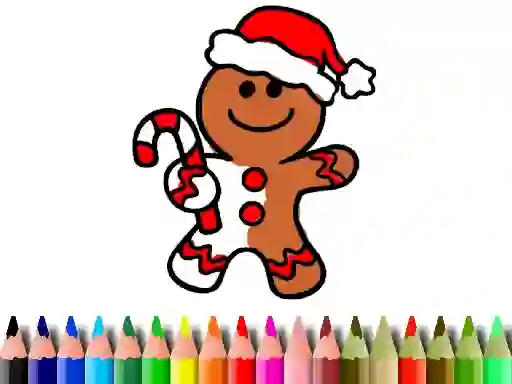 Гульня Back To School: Christmas Cookies Coloring онлайн