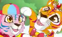 Гульня Mommy and Baby Tiger онлайн