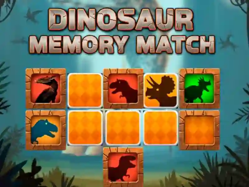 Гульня Dinosaur Memory Match онлайн