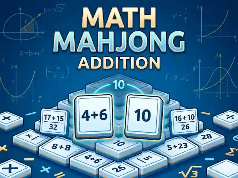 Гульня Math Mahjong Addition онлайн
