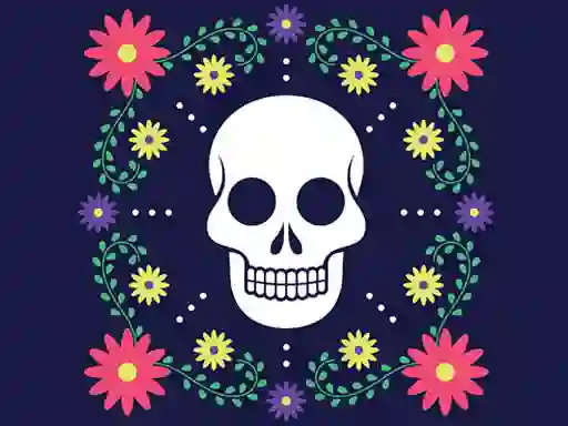 Гульня Colorful Skull Jigsaw онлайн