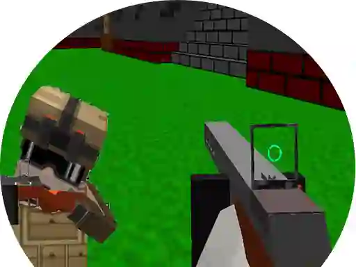 Гульня Blocky Gun 3d Warfare онлайн