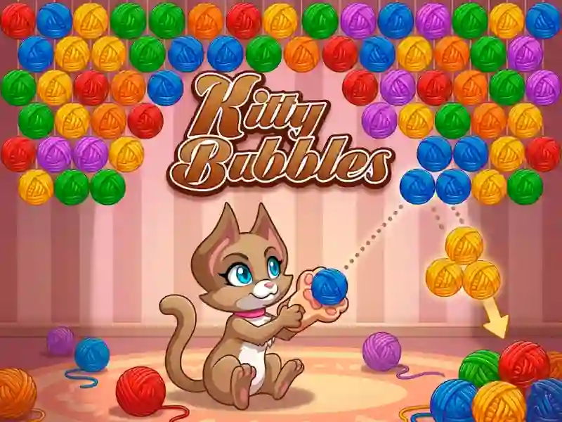 Гульня Kitty Bubbles онлайн