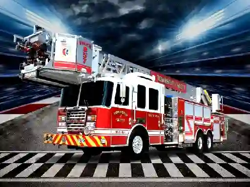 Гульня Fire Trucks Puzzle онлайн