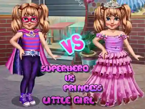 Гульня Little Girl Superhero vs Princess онлайн