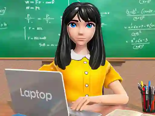 Гульня School Teacher Game School Day онлайн