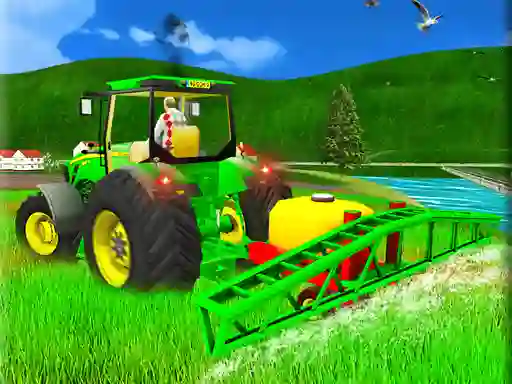 Гульня Indian Tractor Farm Simulator онлайн