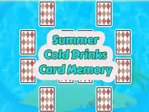 Гульня Summer Cold Drinks Card Memory онлайн