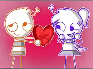 Гульня Valentines Hidden Stars онлайн