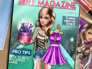 Гульня Sery Magazine Dress Up онлайн