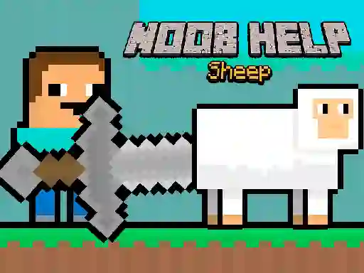 Гульня Noob Help Sheep онлайн