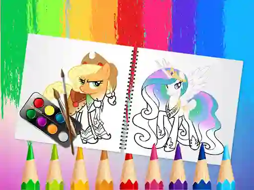 Гульня Sweet Pony Coloring Book онлайн