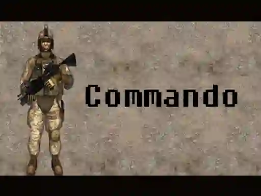 Гульня Commando онлайн