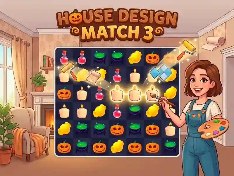 Гульня House Design Match 3 онлайн