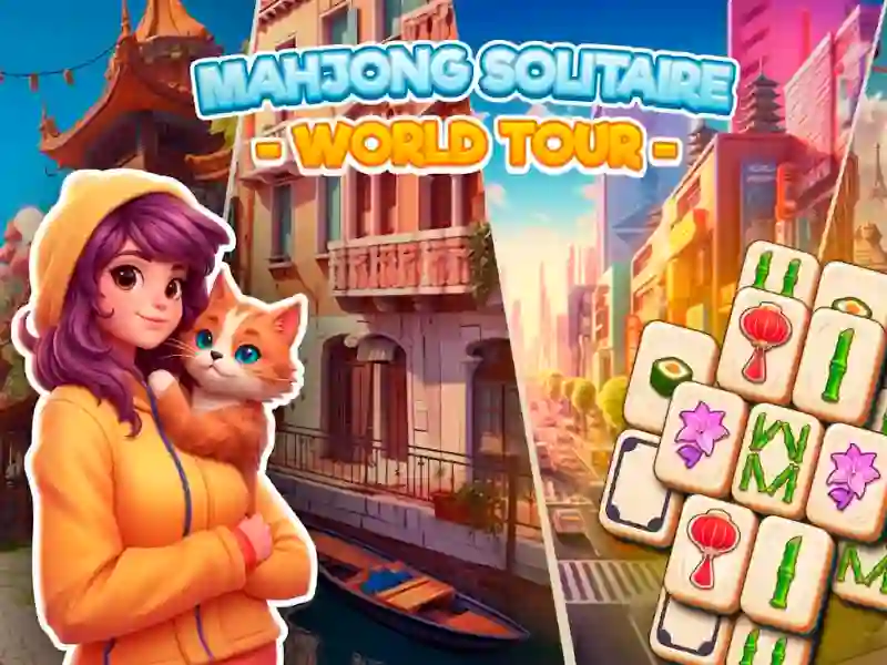 Гульня Mahjong Solitaire: World Tour онлайн