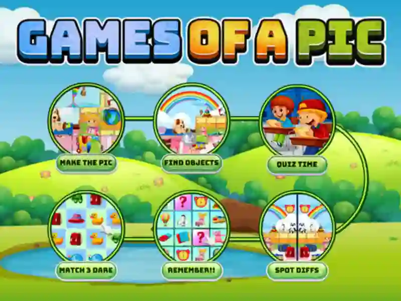 Гульня Games of a Pic онлайн
