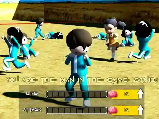 Гульня Squid Game Crowd онлайн
