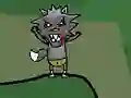 Гульня The Black Wolf Wants Sheep онлайн