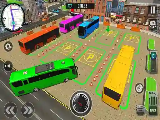 Гульня Bus City Parking Simulator онлайн