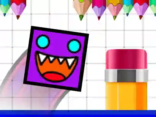 Гульня Geometry Jump Sketchy онлайн