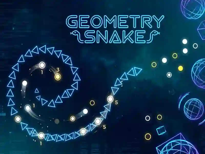 Гульня Geometry Snake онлайн