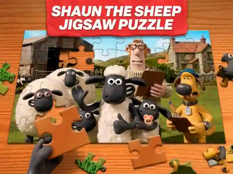 Гульня Shaun the Sheep Jigsaw Puzzle онлайн