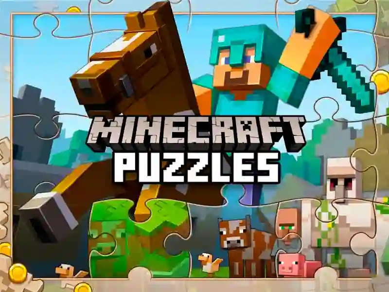 Гульня Minecraft Puzzles онлайн