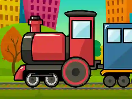 Гульня Train Jigsaw онлайн