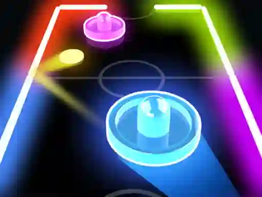 Гульня Glow Hockey HD онлайн